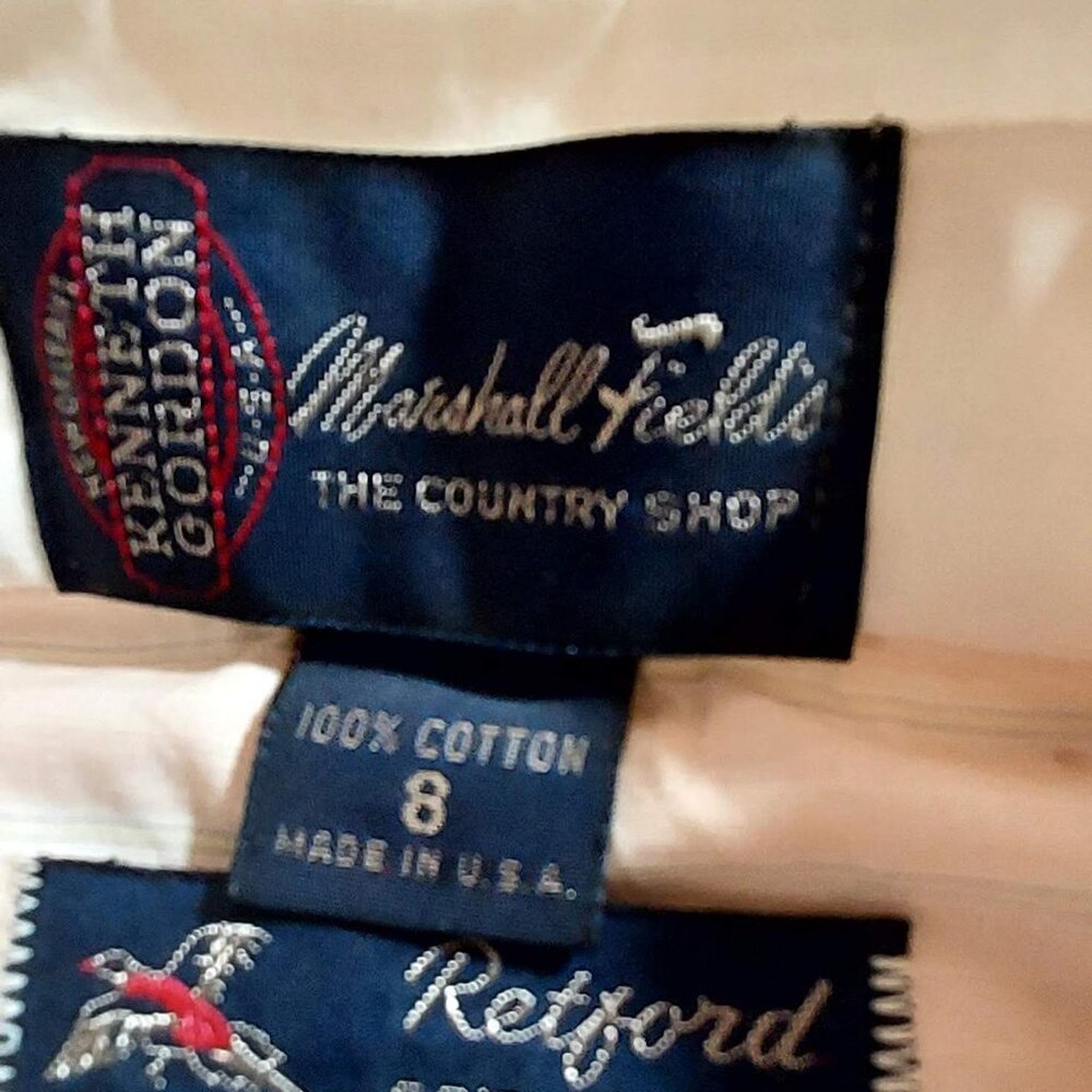 Vintage Marshell Fields Retford 60"s Singles The Country Shop Woman's Blouse SZ8 - Picture 4 of 9